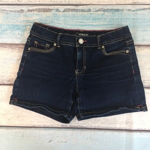 Jordache Jean Shorts Girls Dark Wash Adjustable
